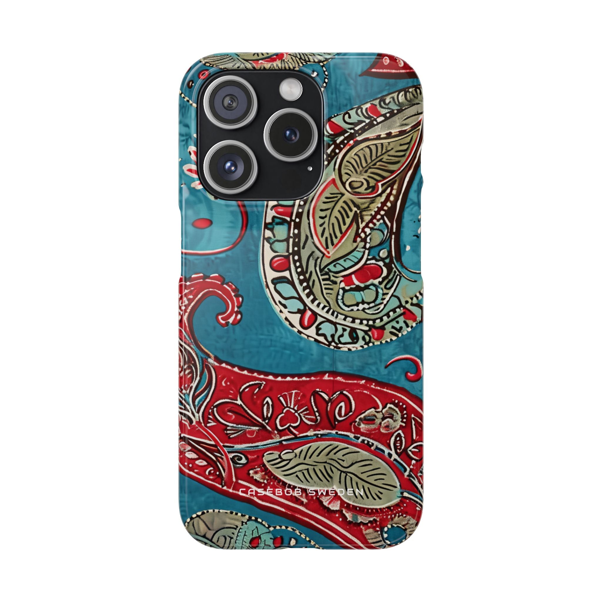 Vintage Paisley Elegance iPhone 15 - Schlanke Handyhülle