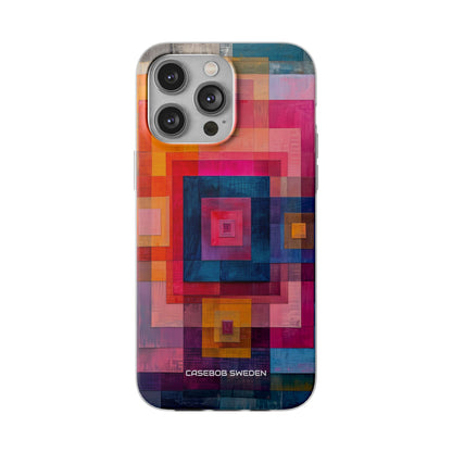 Vibrant Geometry - Flexi iPhone 14 Phone Case