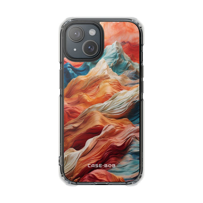 Fabric Peaks Sunset iPhone 15 Case - Impact