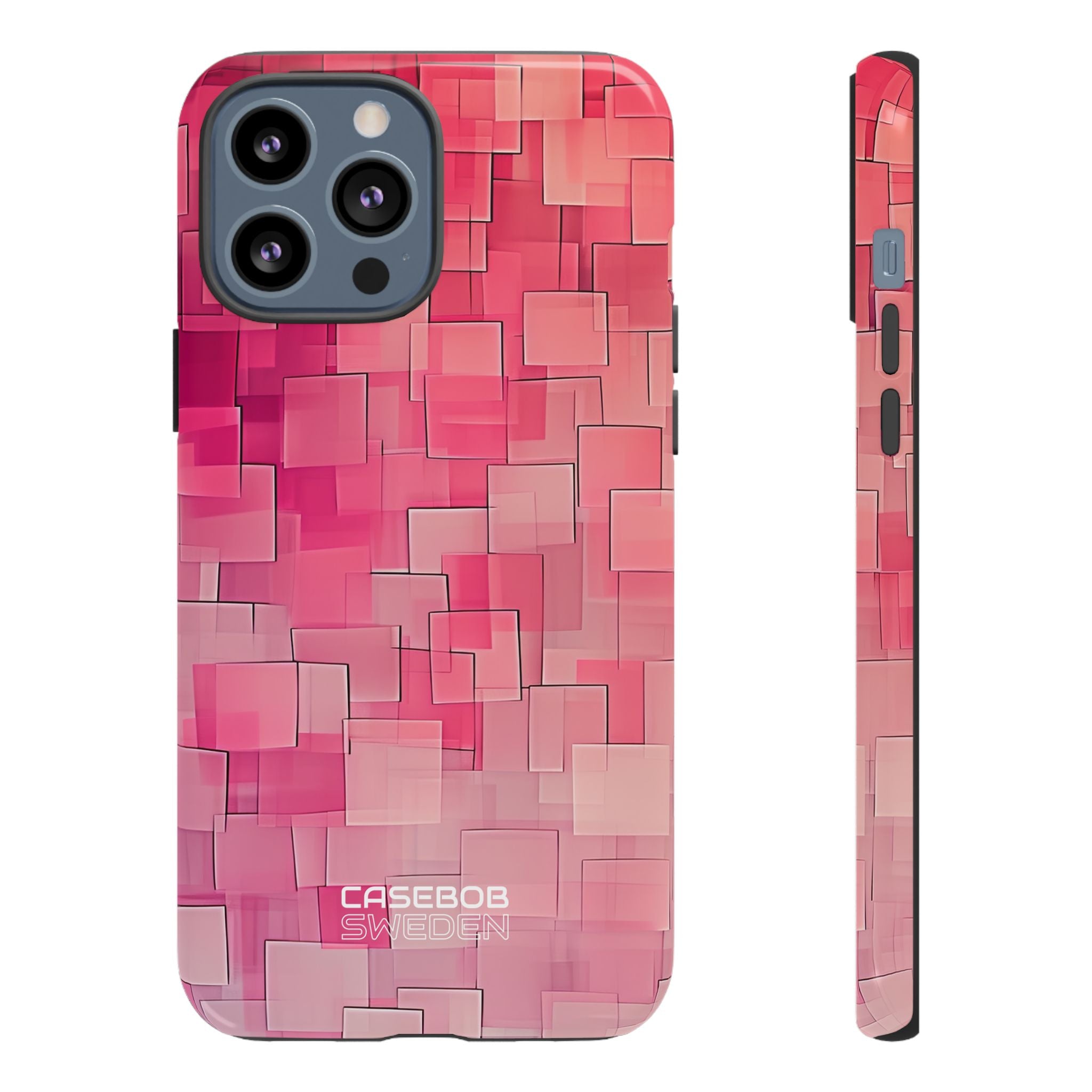 Layered Pink Geometry iPhone 13 - Tough