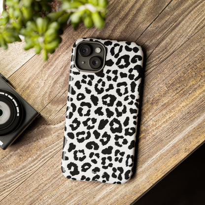 Monochrome Leopard Essence - iPhone Case
