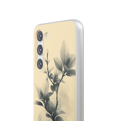 Beige Branch Art - Flexi Samsung S23 Phone Case