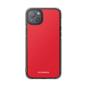 Imperial Red | Phone Case for iPhone (Clear Impact Case - Magnetic)