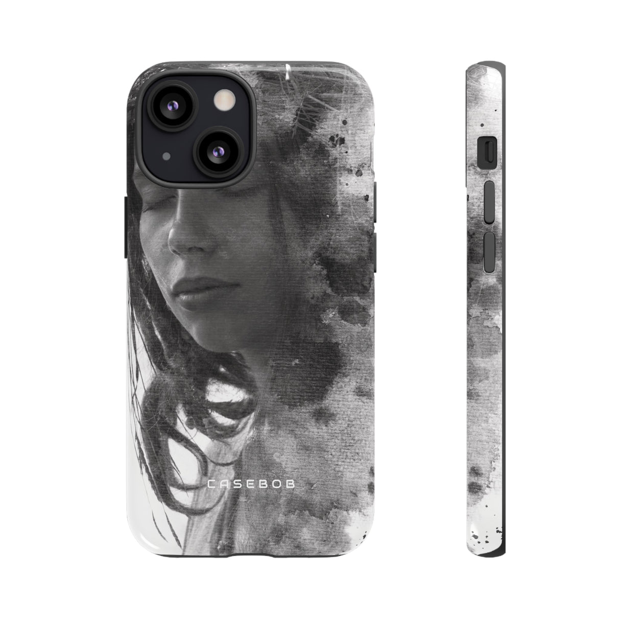 Portrait Lady Phone Case - Protective Phone Case