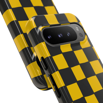 Yellow Squares Dance - Google Pixel Case