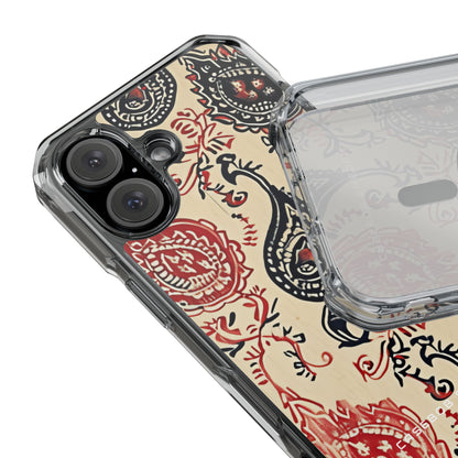 Vintage Paisley Elegance iPhone 16 - Clear Impact Phone Case