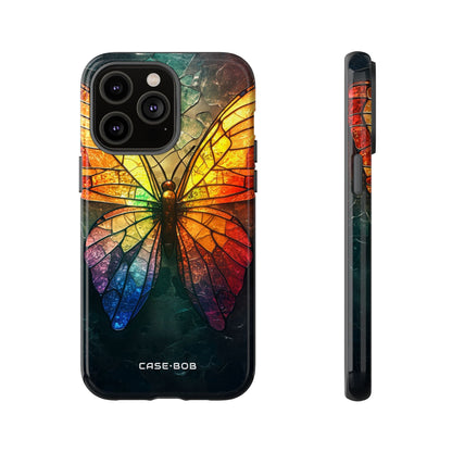 Stained Glass Butterfly iPhone 14 Pro Max Case - Tough