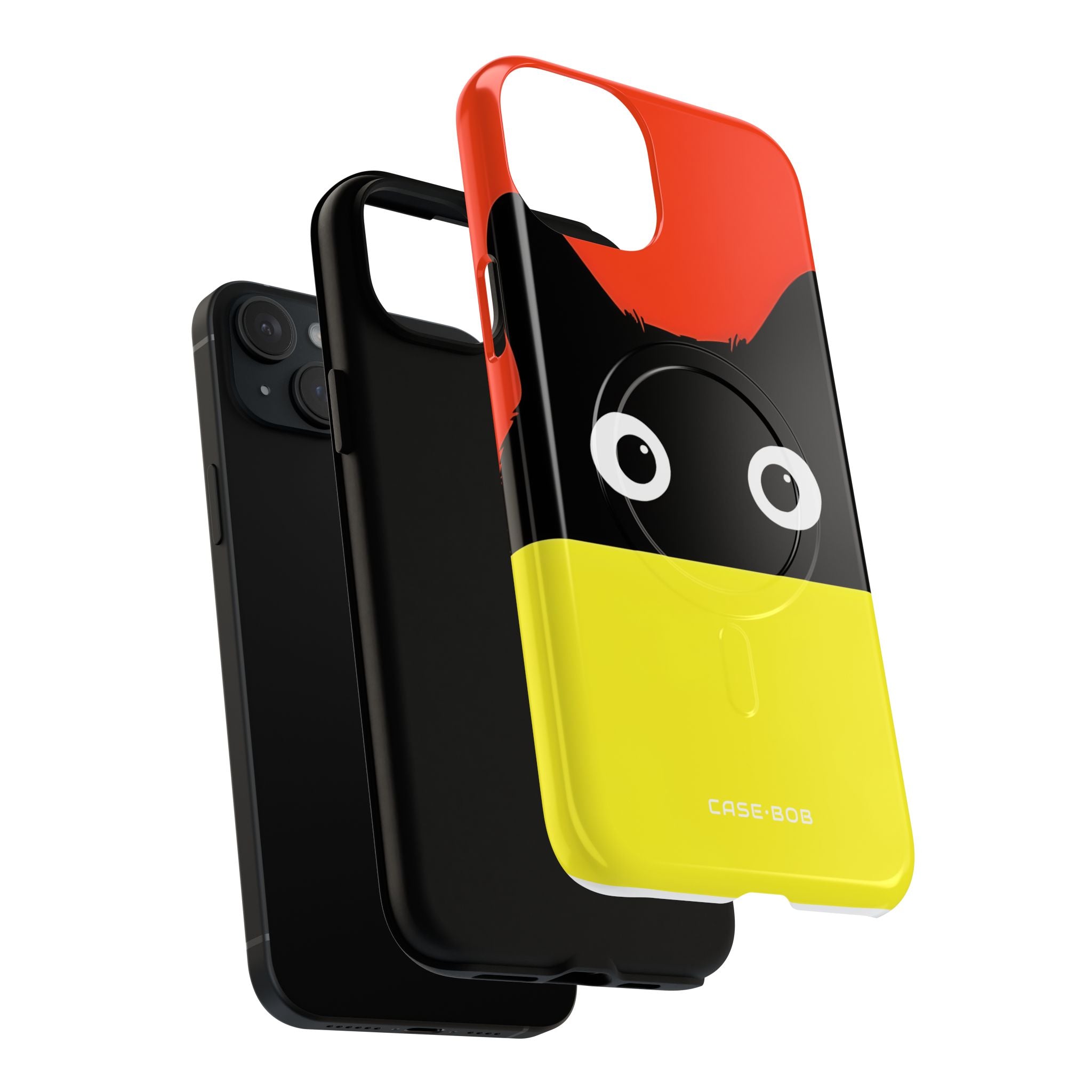 Peekaboo Cat Crimson iPhone 15 Plus Case - Tough+