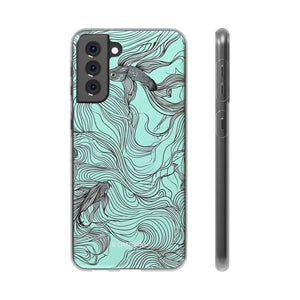 Aqua Serenity | Flexible Handyhülle für Samsung Galaxy