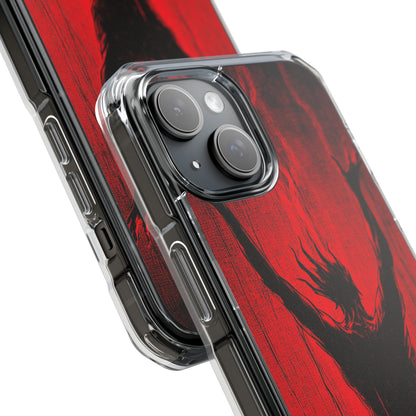 Crimson Despair iPhone 15 - Clear Impact Phone Case