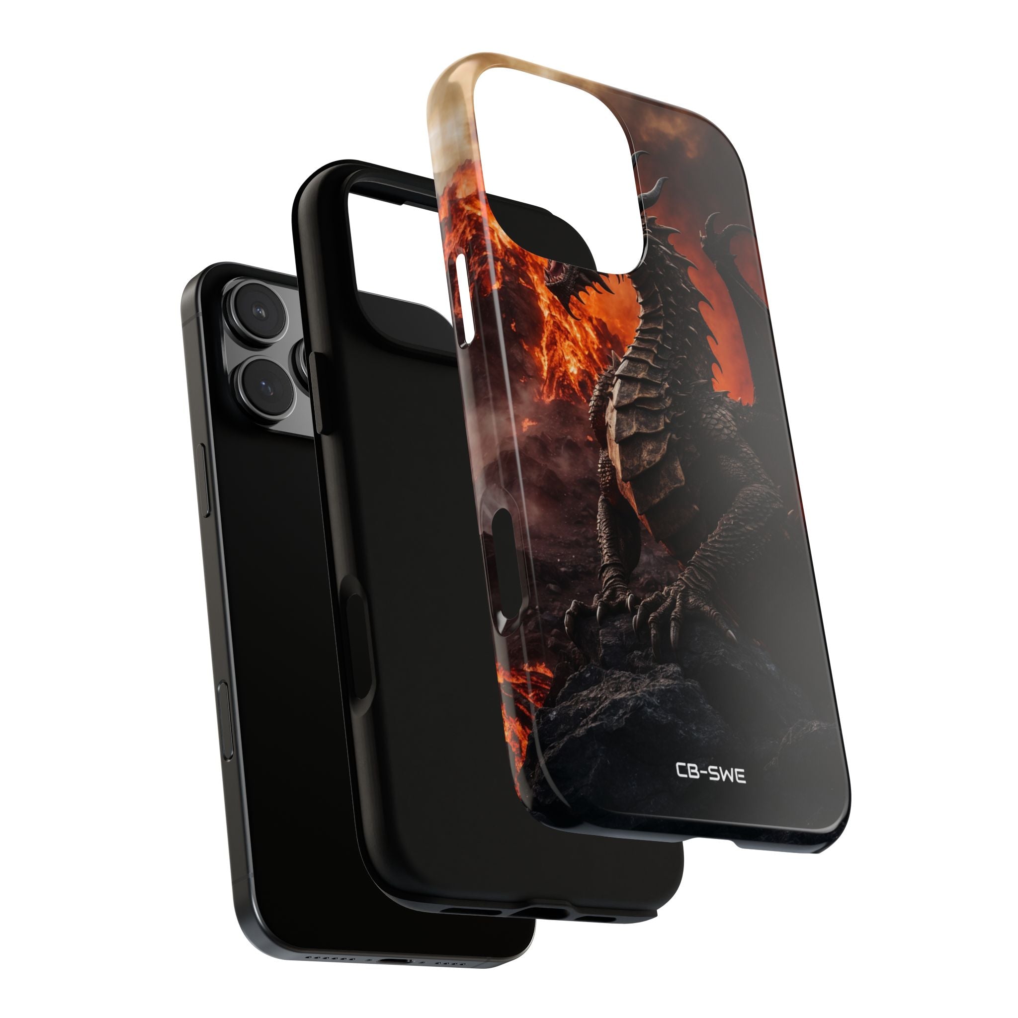 Fiery Dragon Soars - iPhone Case