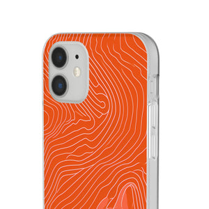 Pantone Tangerine Design | Handyhülle für iPhone (Flexible Hülle)