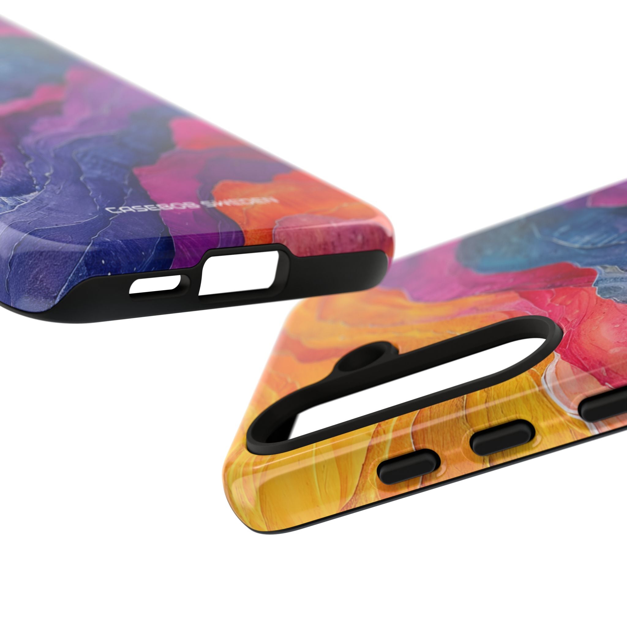 Vibrant Abstract Waves - Tough Samsung S24 Phone Case