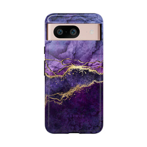 Purple Blue Marble - Protective Phone Case