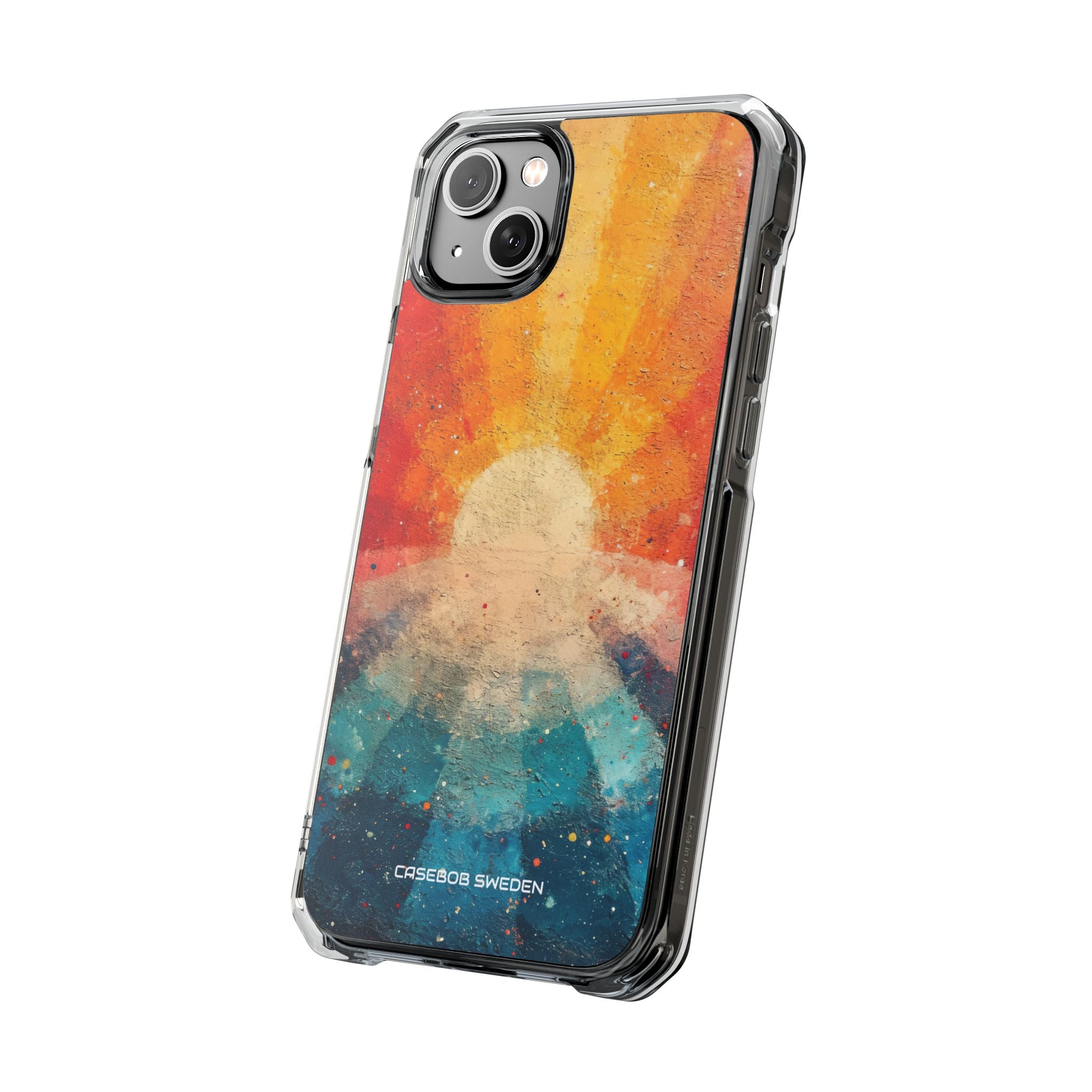 Sunburst Energy - Clear Impact iPhone 14 Phone Case