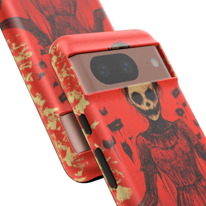 Haunting Scarlet Descent Google Pixel 8 - Tough Phone Case