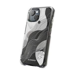 Monochrome Elegance - Phone Case for iPhone (Clear Impact - Magnetic)