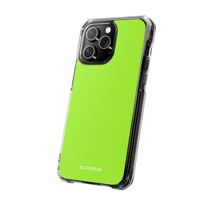 Grüne Eidechse | Handyhülle für iPhone (Clear Impact Case - Magnetisch) 