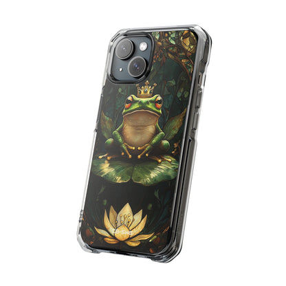 Crowned Frog Rests iPhone Case - Impact