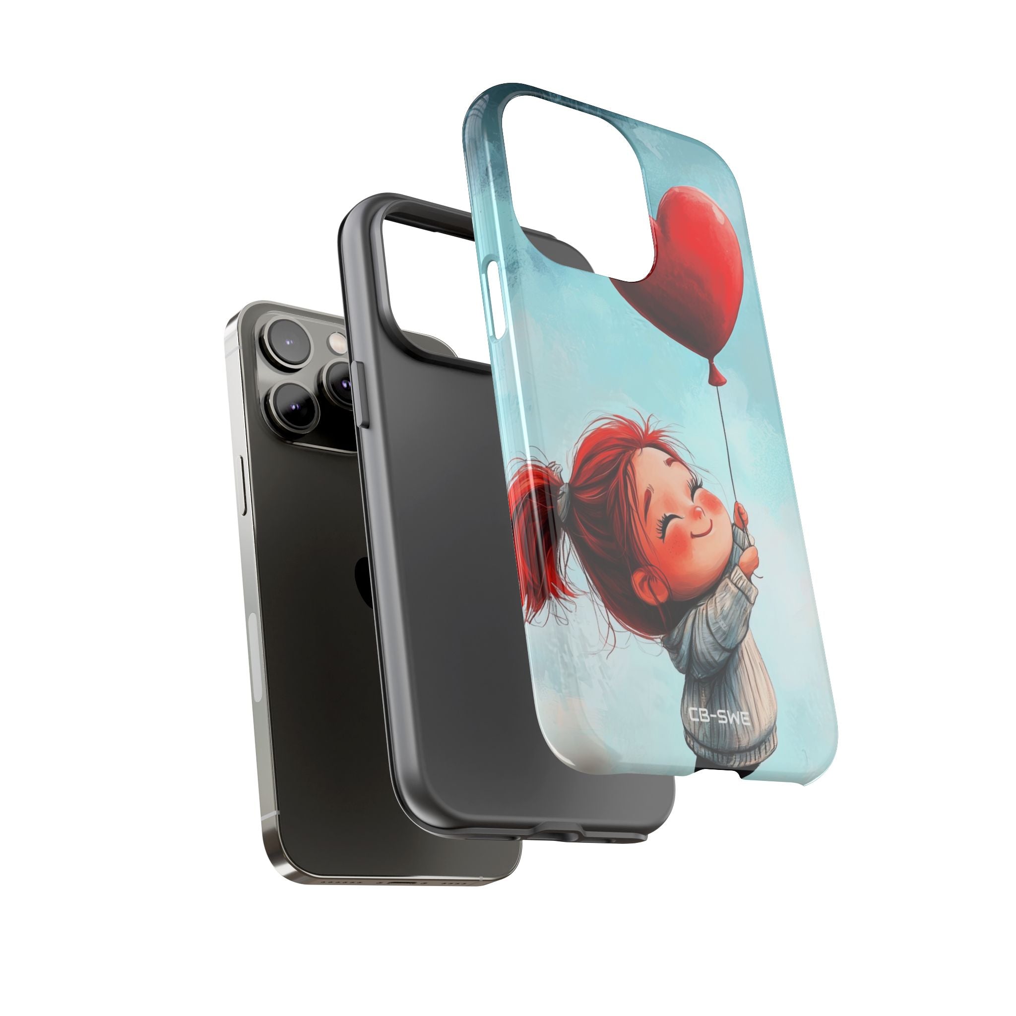 Joyful Girl Flies - iPhone Case