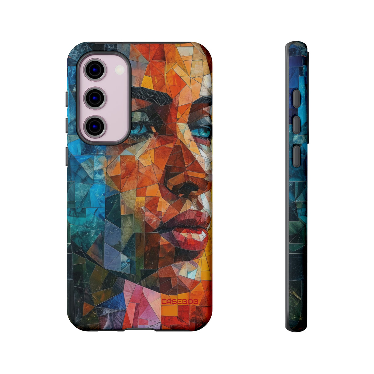 Geometric Fusion Lady - Protective Phone Case