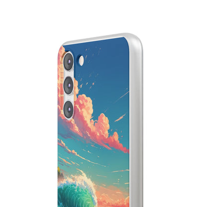 Turquoise Curl Samsung S23 Plus Case - Soft