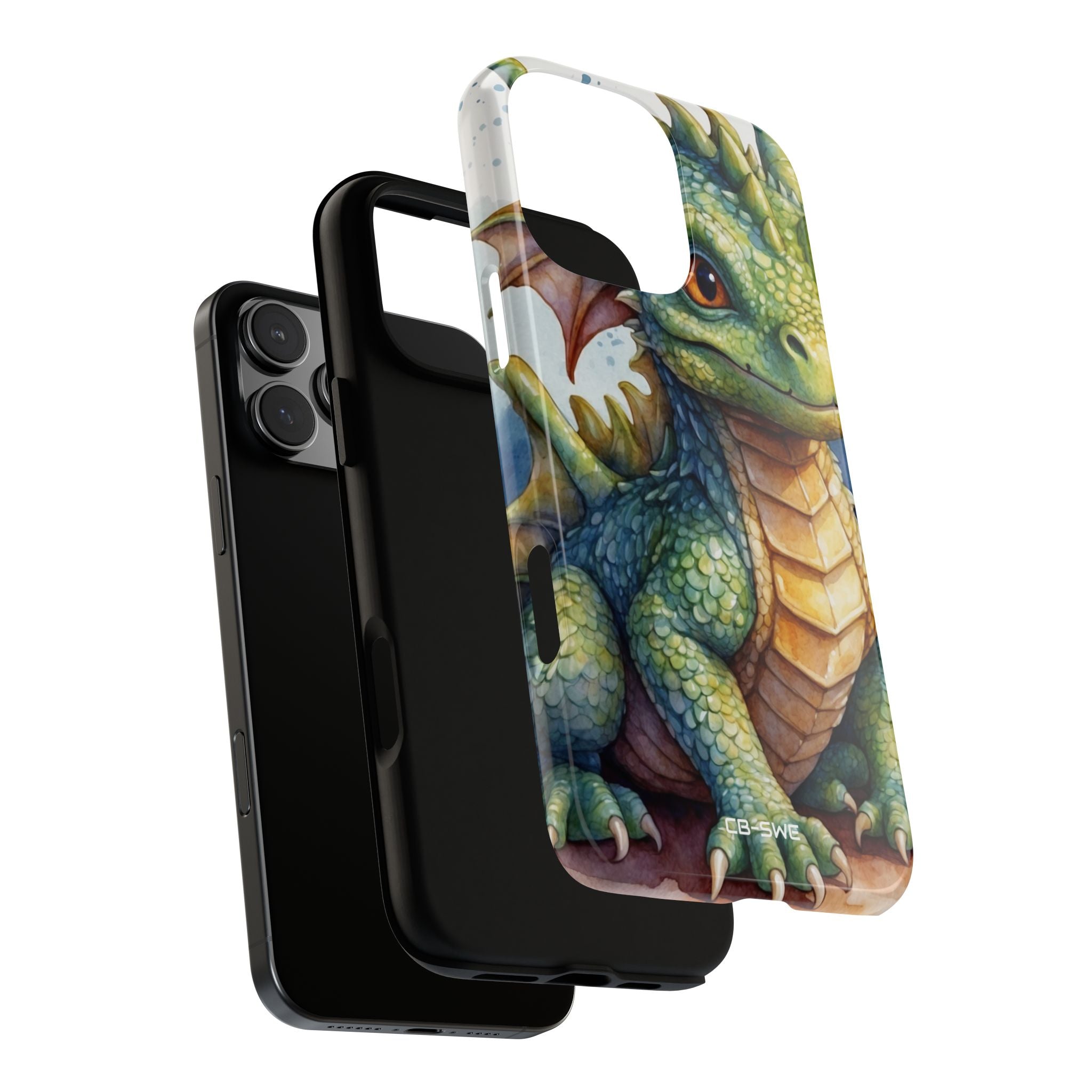 Green Dragon Smiles - iPhone Case