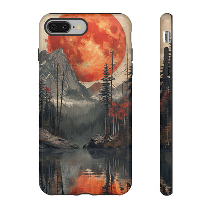 Abstract Wilderness Wonders: A Geometric Journey - Protective Phone Case