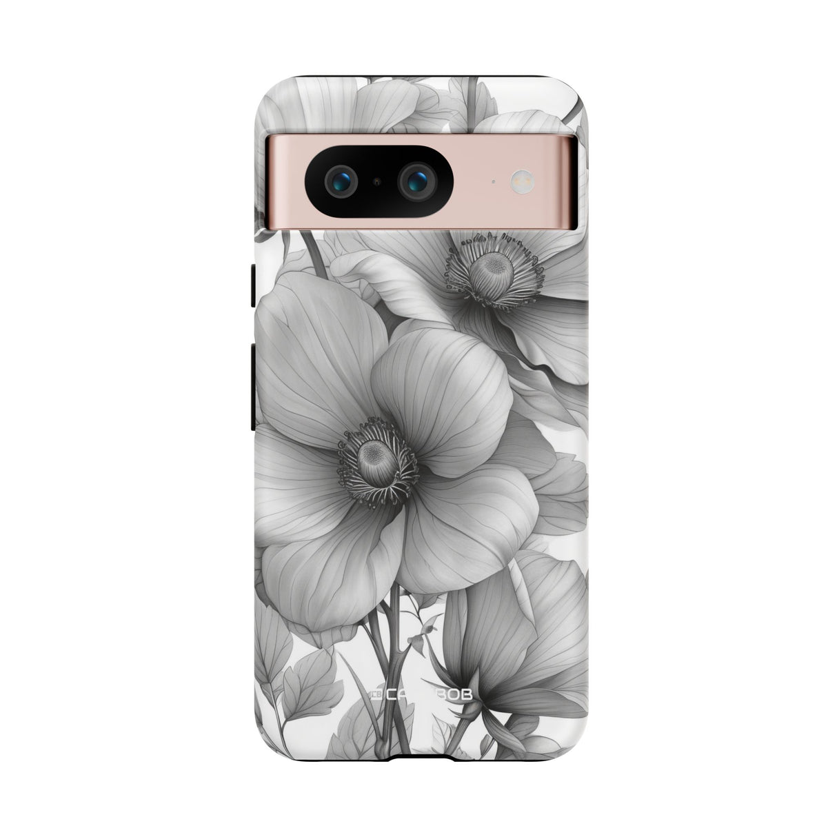 Botanical Elegance in Grayscale - for Google Pixel 8