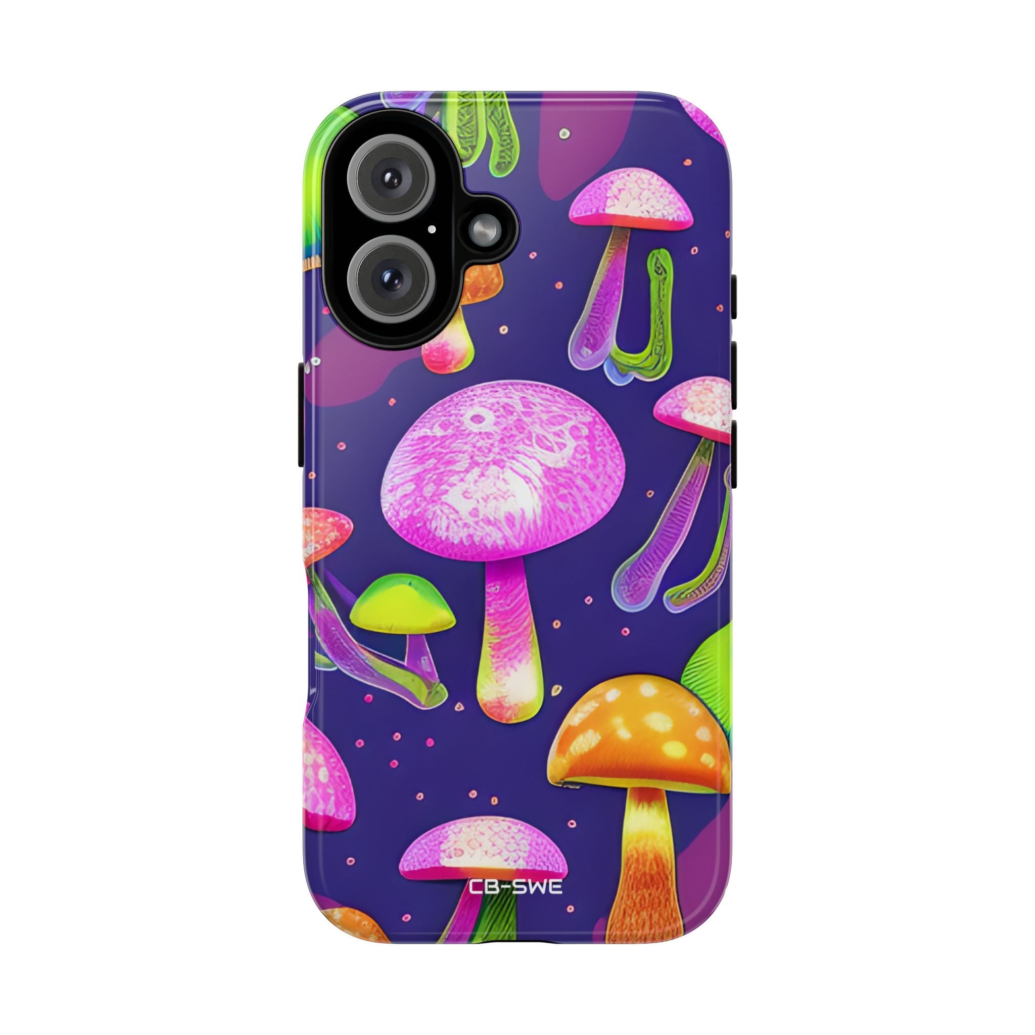 Neon Mushroom Dreams - iPhone Case