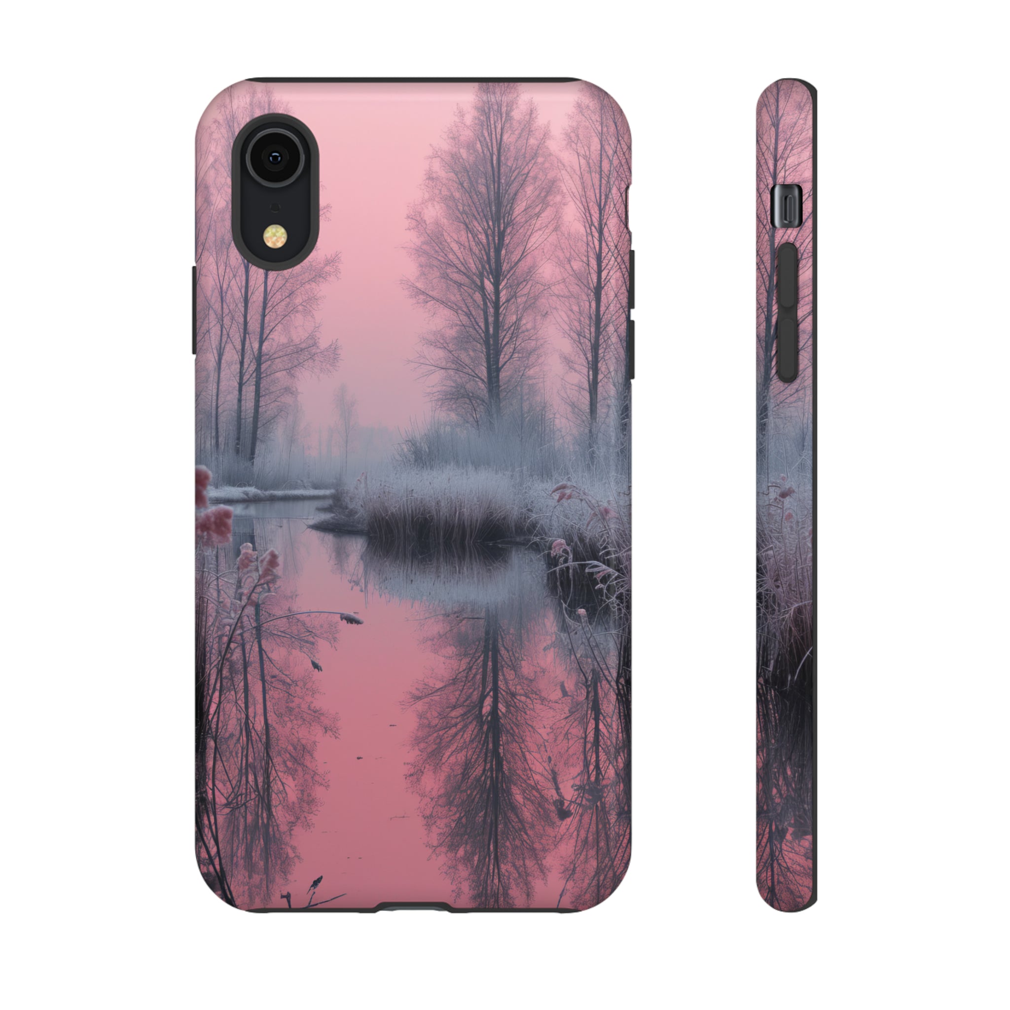 Pink Winter Lake Whisper - Protective Phone Case