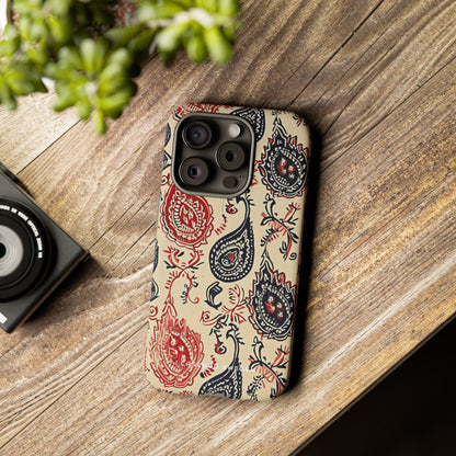 Vintage Paisley Elegance iPhone 15 - Tough Phone Case