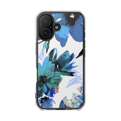 Blue Blossom Radiance iPhone 16 Case - Impact