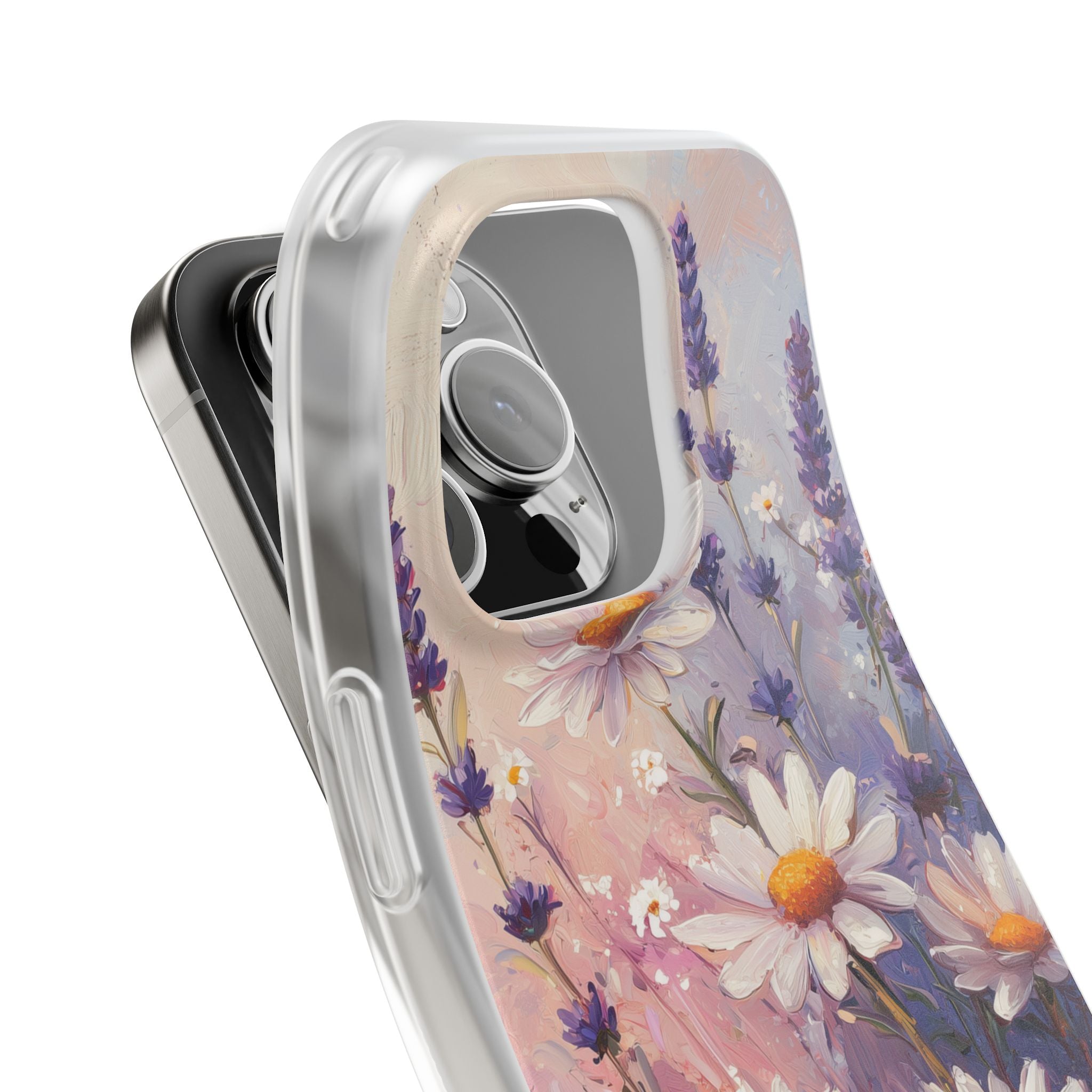 Daisy Lavender Bloom iPhone 16 Pro Case - Soft