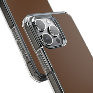 Van Dyke Brown | Handyhülle für iPhone (Clear Impact Case – magnetisch) 