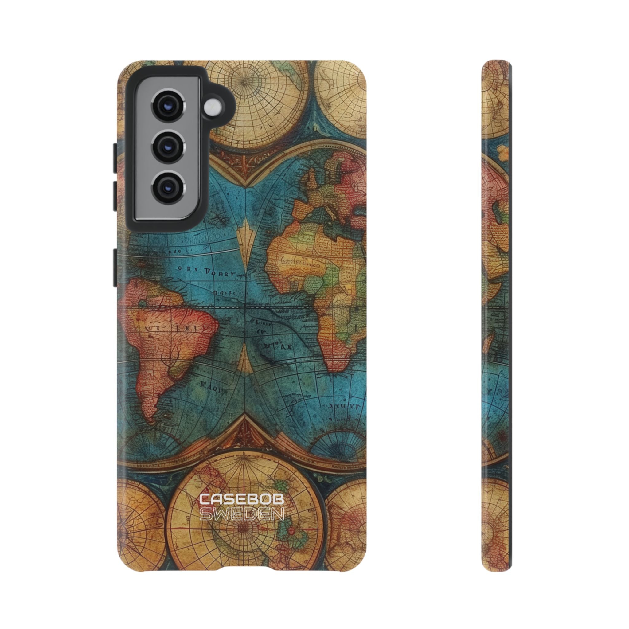 Mapa Mundial Vintage Samsung S21 - Tough