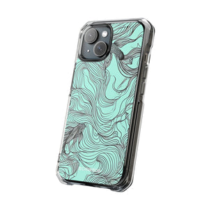 Aqua Serenity – Handyhülle für iPhone (Clear Impact – Magnetisch)