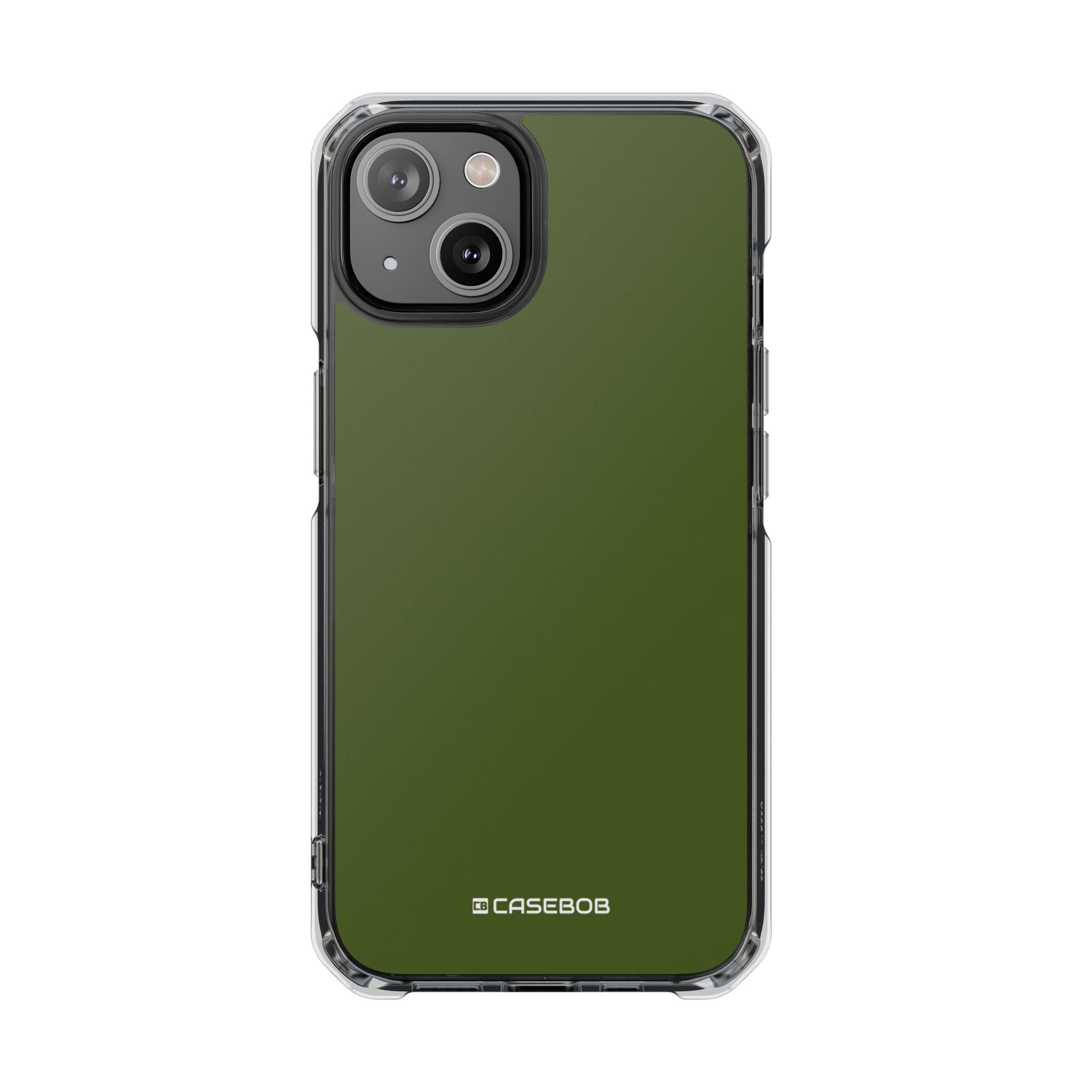 Dark Moss Green - Clear Impact Case for iPhone