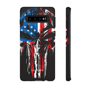 Military Grunge Skull Patriotic - Protective Phone Case