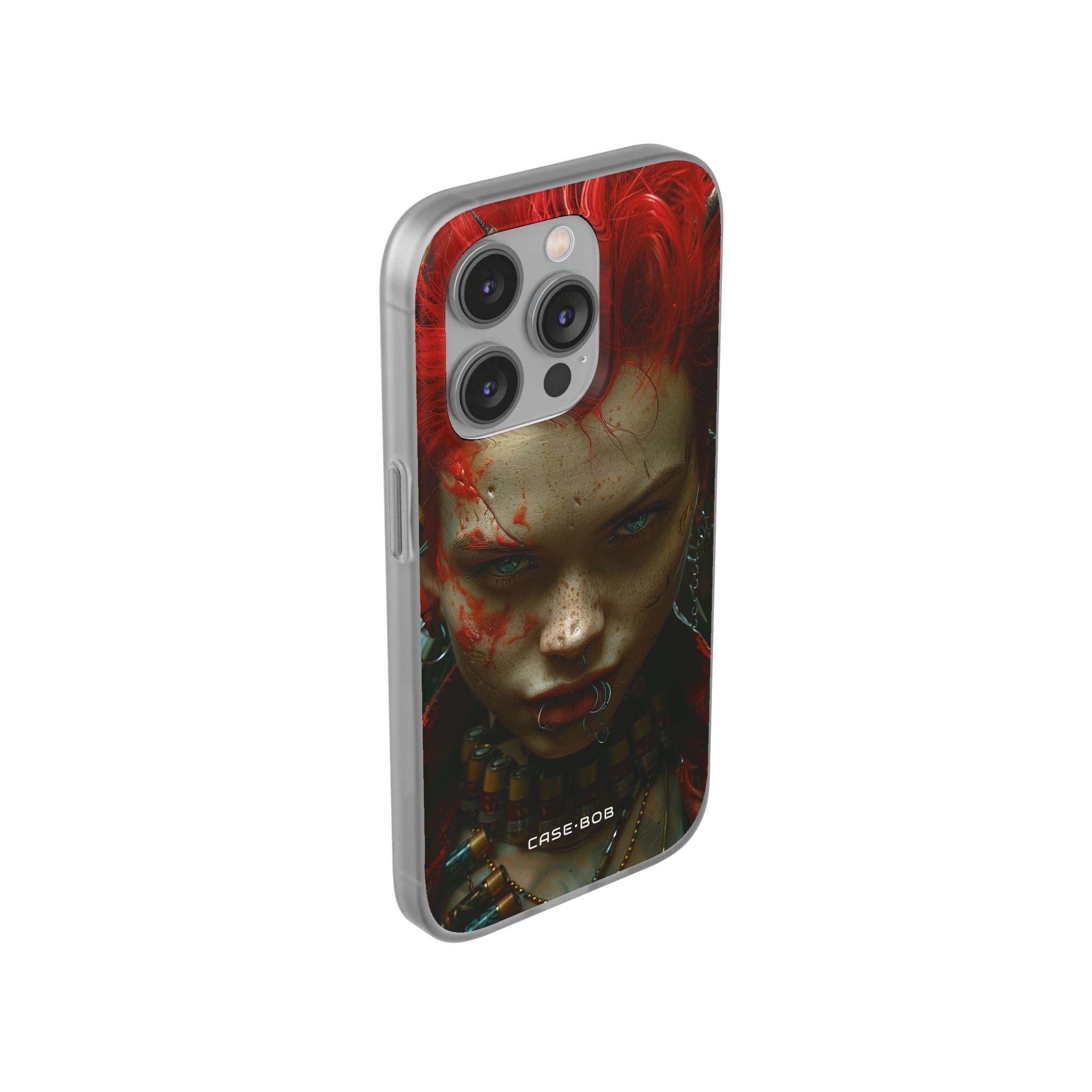 Red Spike Gaze iPhone 14 Pro Case - Soft