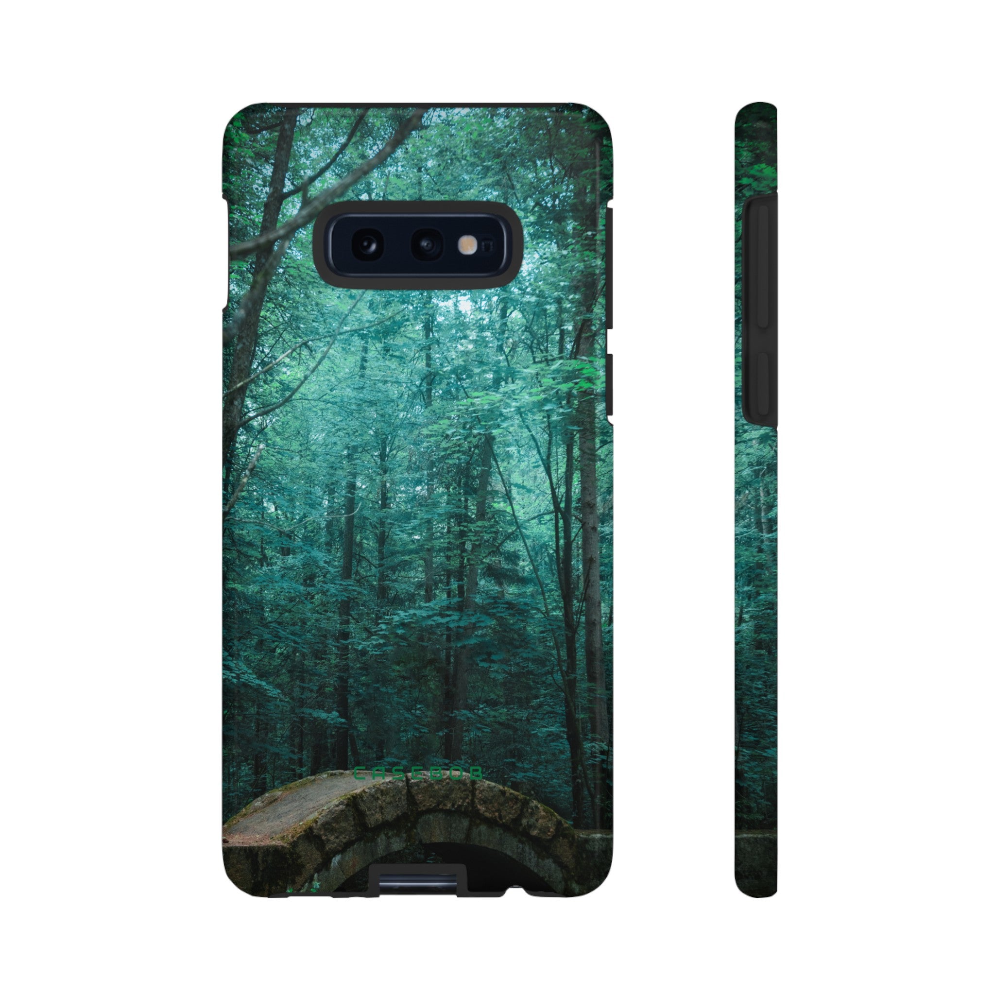 Mystical Forest with Stone Bridge - Protective Phone Case