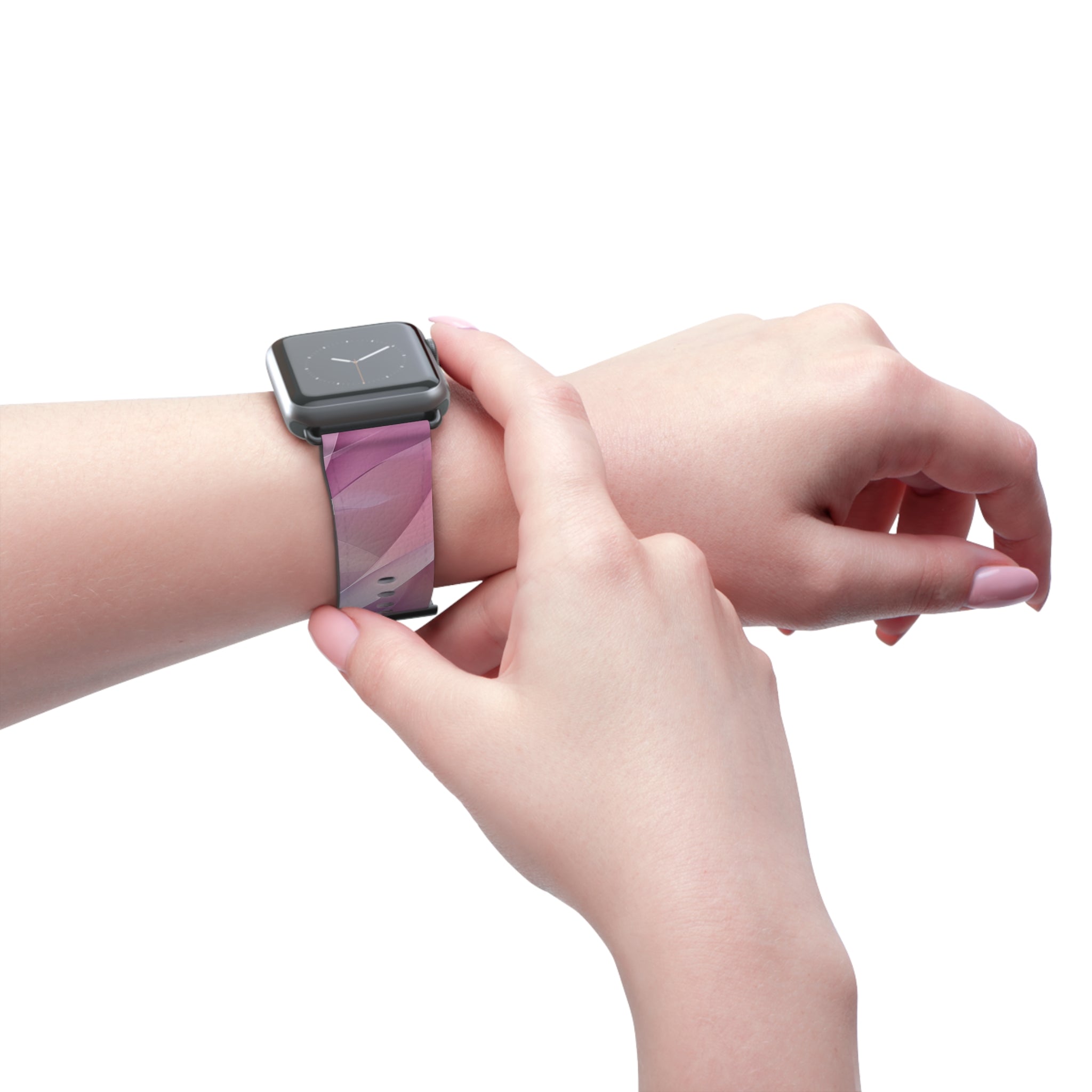 Pink Leafwave - Watch Band