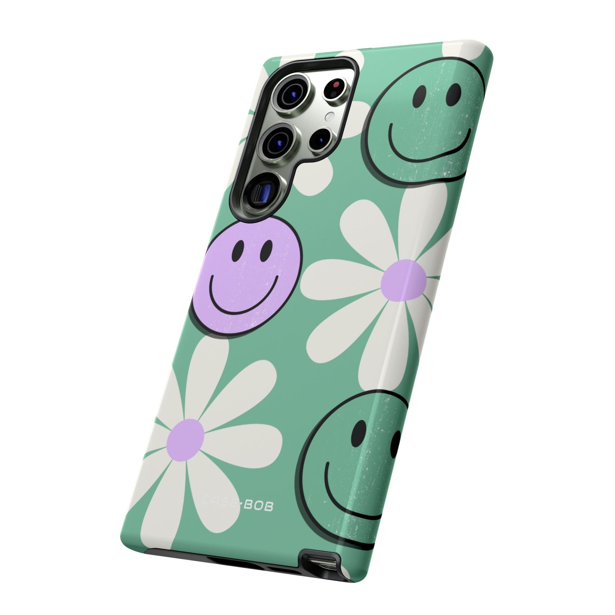 Smiley Daisy Glow Samsung S23 Ultra Case - Tough