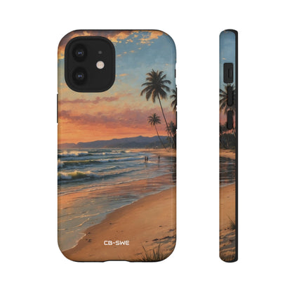 Golden Waves Embrace - iPhone Case