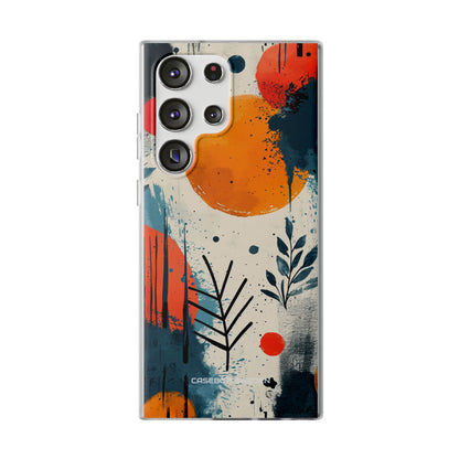 Orange Blue Splash - Flexi Samsung S23 Phone Case