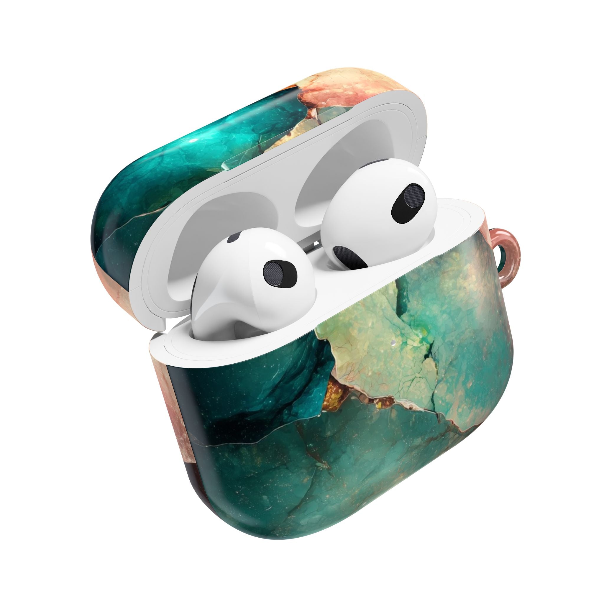 Haljennut jalokivi turkoosi - AirPods Case