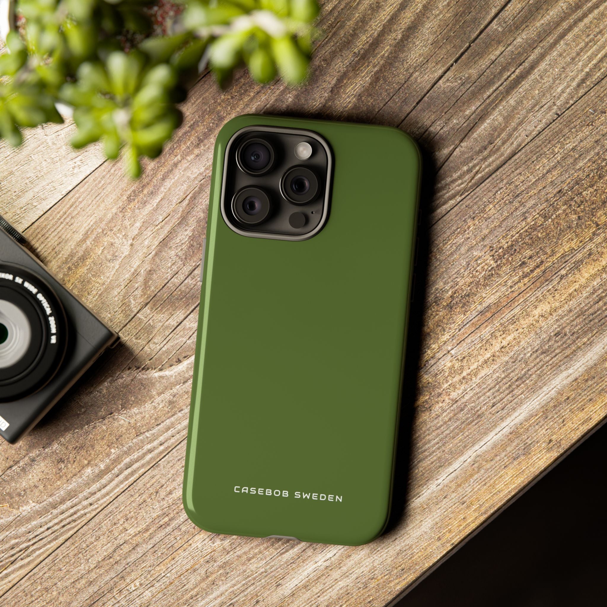 Dark Olive Green iPhone 15 - Tough Phone Case