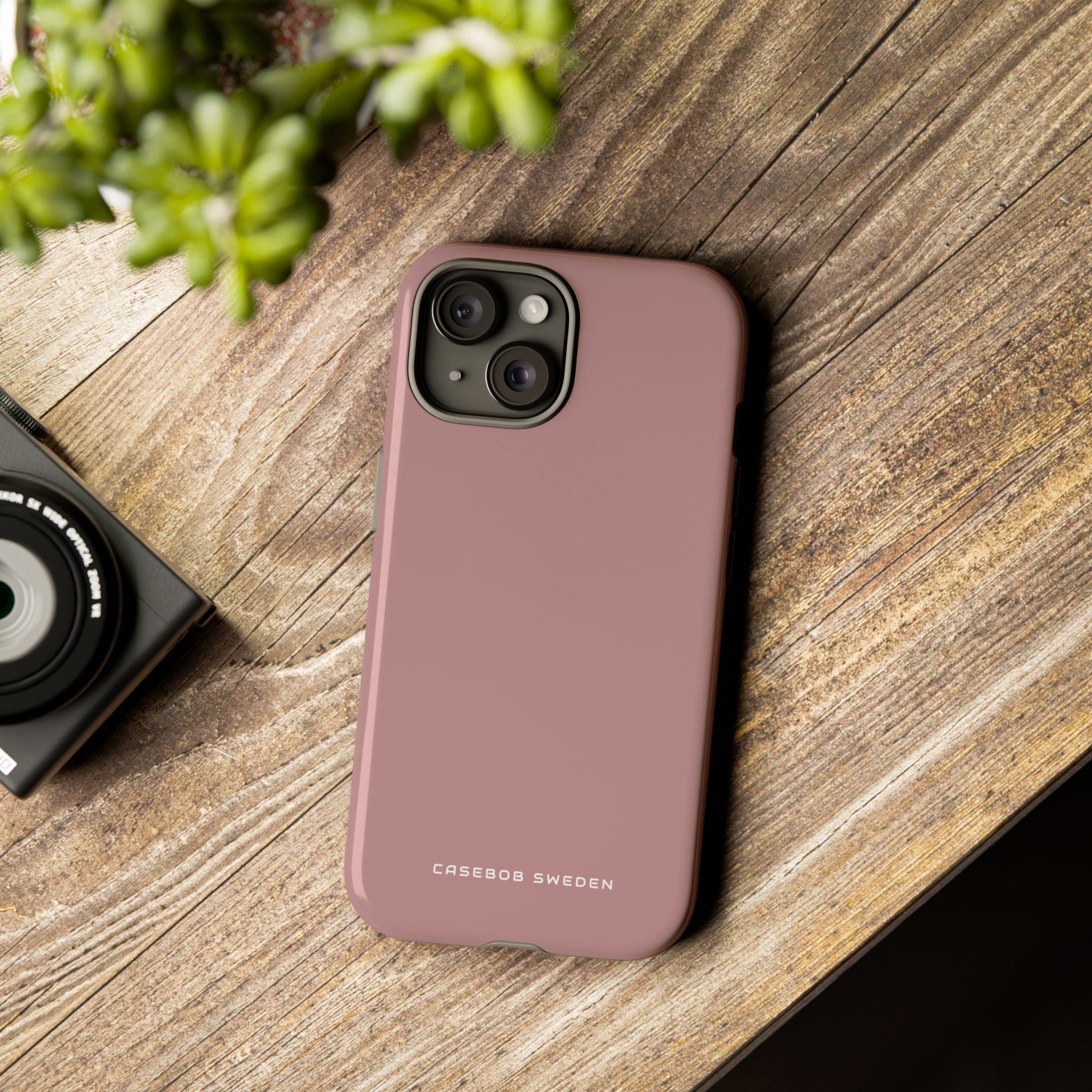 Rosy Brown iPhone 15 - Tough Phone Case