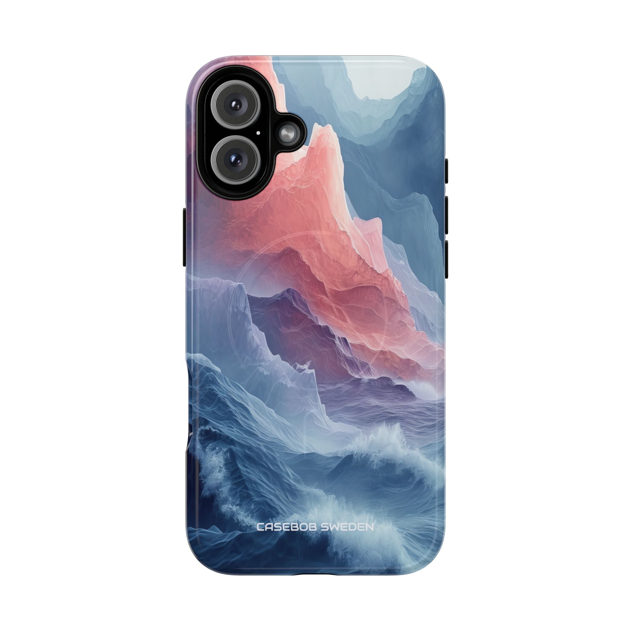 Mountain Wave Serenity - Tough + MagSafe® iPhone 16 Phone Case