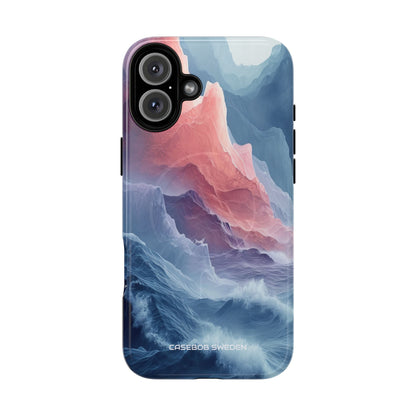 Mountain Wave Serenity - Tough + MagSafe® iPhone 16 Phone Case